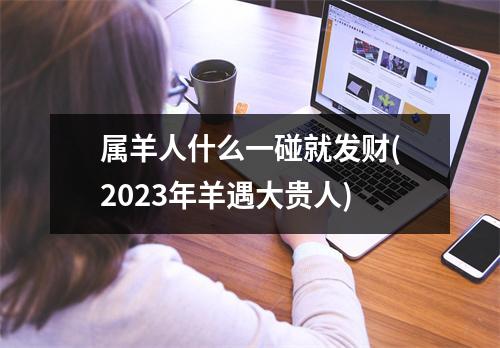 属羊人什么一碰就发财(2023年羊遇大贵人)