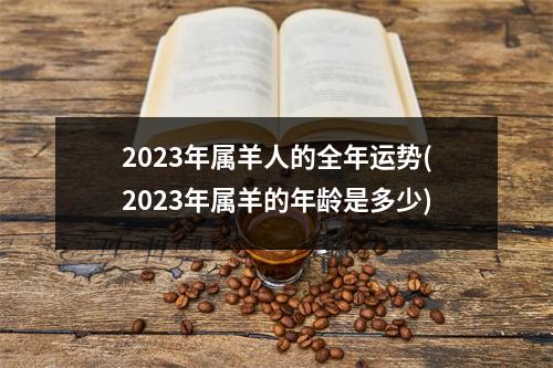 2023年属羊人的全年运势(2023年属羊的年龄是多少)