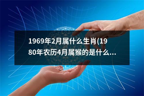 1969年2月属什么生肖(1980年农历4月属猴的是什么命)