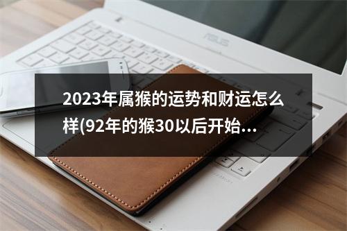 2023年属猴的运势和财运怎么样(92年的猴30以后开始顺风顺水)