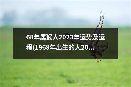 68年属猴人2023年运势及运程(1968年出生的人2023年运势)