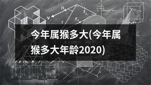 今年属猴多大(今年属猴多大年龄2020)