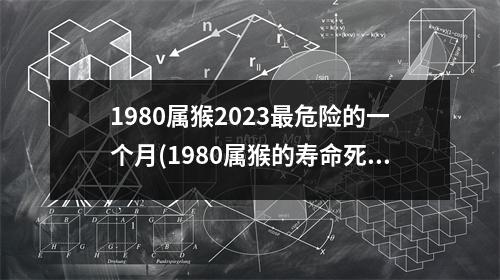 1980属猴2023危险的一个月(1980属猴的寿命死于几月)