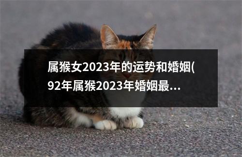 属猴女2023年的运势和婚姻(92年属猴2023年婚姻终归宿)