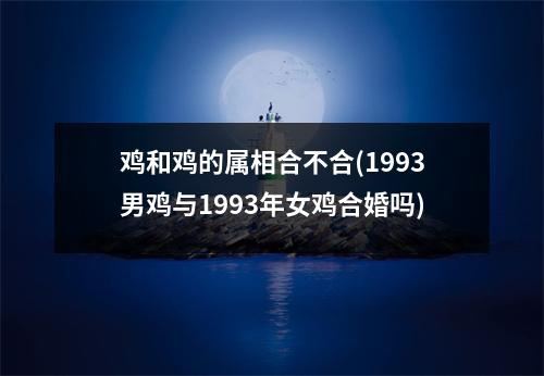 鸡和鸡的属相合不合(1993男鸡与1993年女鸡合婚吗)