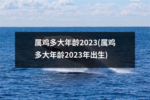 属鸡多大年龄2023(属鸡多大年龄2023年出生)