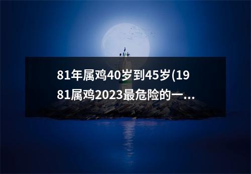 81年属鸡40岁到45岁(1981属鸡2023危险的一个月)