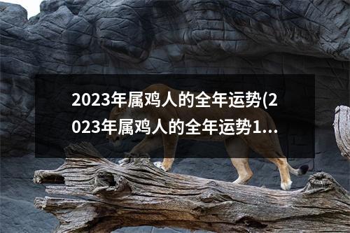 2023年属鸡人的全年运势(2023年属鸡人的全年运势1981年出生)