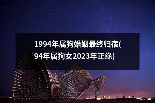 1994年属狗婚姻终归宿(94年属狗女2023年正缘)