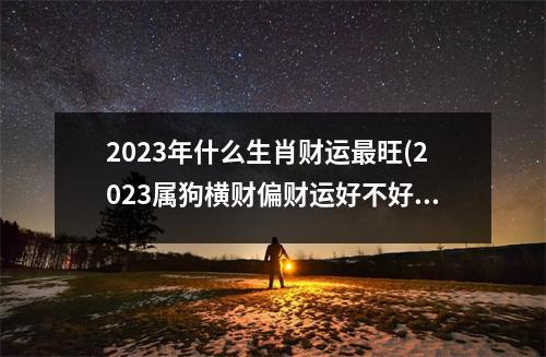 2023年什么生肖财运旺(2023属狗横财偏财运好不好)