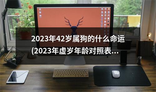 2023年42岁属狗的什么命运(2023年虚岁年龄对照表)