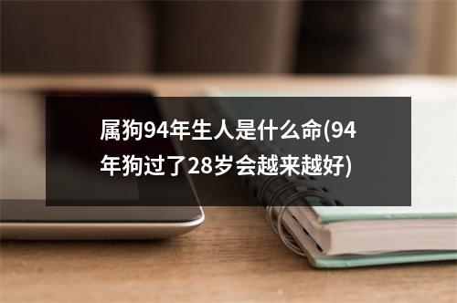 属狗94年生人是什么命(94年狗过了28岁会越来越好)