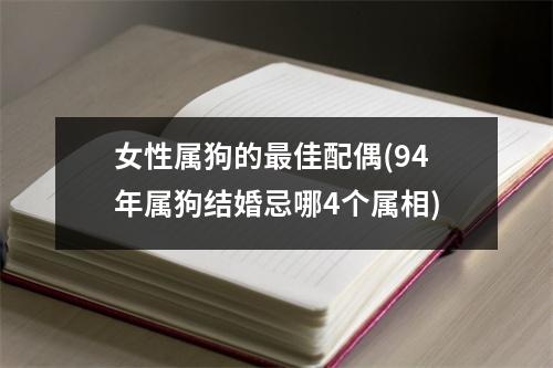 女性属狗的佳配偶(94年属狗结婚忌哪4个属相)