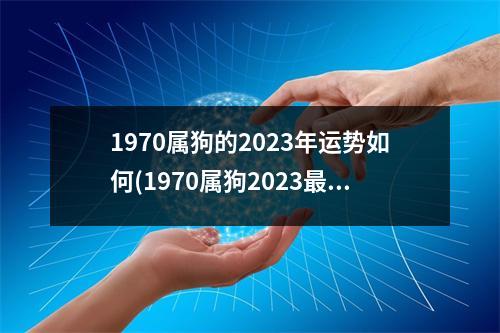 1970属狗的2023年运势如何(1970属狗2023危险的一个月)