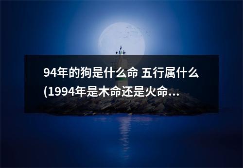 94年的狗是什么命 五行属什么(1994年是木命还是火命)