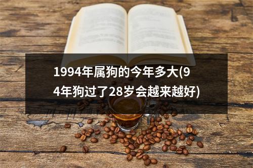 1994年属狗的今年多大(94年狗过了28岁会越来越好)