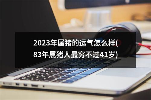 2023年属猪的运气怎么样(83年属猪人穷不过41岁)