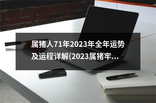 属猪人71年2023年全年运势及运程详解(2023属猪牢狱之灾几率多大)