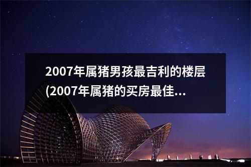 2007年属猪男孩吉利的楼层(2007年属猪的买房佳楼层与房号)