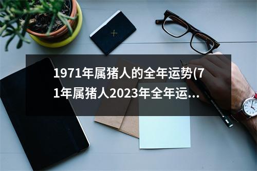 1971年属猪人的全年运势(71年属猪人2023年全年运势 男性)