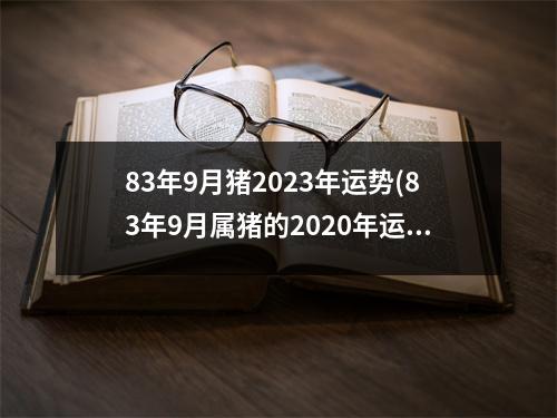 83年9月猪2023年运势(83年9月属猪的2020年运势怎么样)