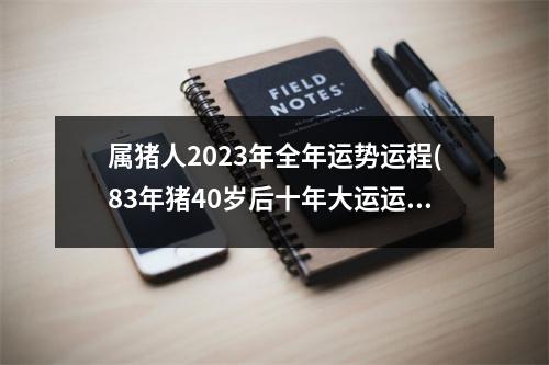 属猪人2023年全年运势运程(83年猪40岁后十年大运运程)