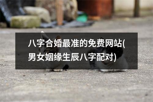 八字合婚准的免费网站(男女姻缘生辰八字配对)