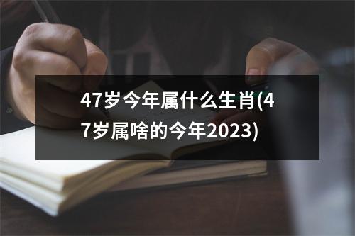 47岁今年属什么生肖(47岁属啥的今年2023)