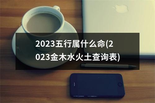 2023五行属什么命(2023金木水火土查询表)