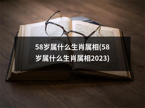 58岁属什么生肖属相(58岁属什么生肖属相2023)