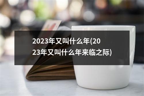 2023年又叫什么年(2023年又叫什么年来临之际)