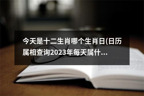 今天是十二生肖哪个生肖日(日历属相查询2023年每天属什么)