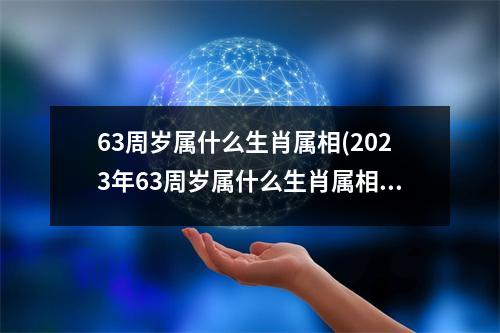 63周岁属什么生肖属相(2023年63周岁属什么生肖属相)