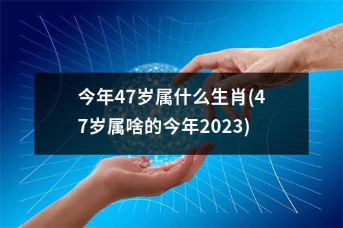 今年47岁属什么生肖(47岁属啥的今年2023)