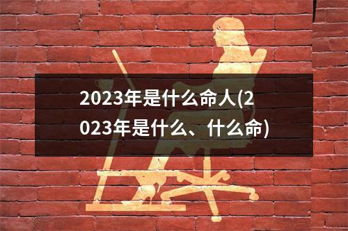 2023年是什么命人(2023年是什么、什么命)