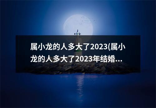 属小龙的人多大了2023(属小龙的人多大了2023年结婚)