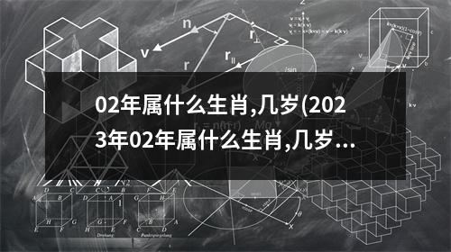 02年属什么生肖,几岁(2023年02年属什么生肖,几岁)