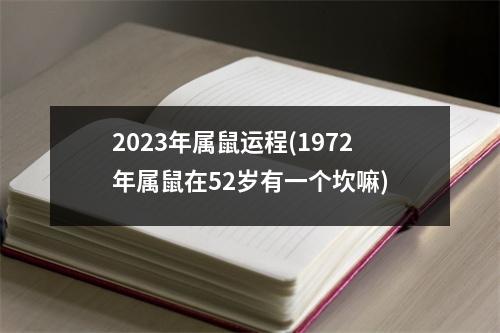 2023年属鼠运程(1972年属鼠在52岁有一个坎嘛)