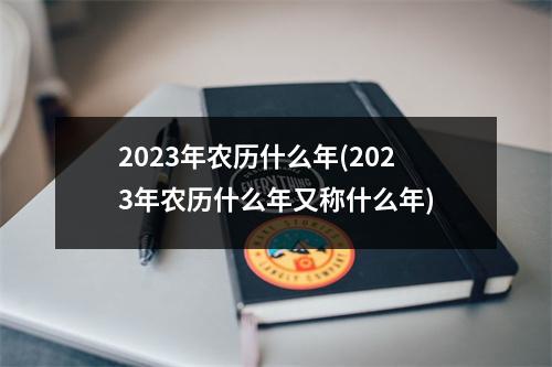 2023年农历什么年(2023年农历什么年又称什么年)