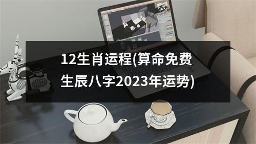 12生肖运程(算命免费 生辰八字2023年运势)