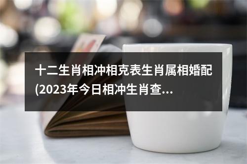 十二生肖相冲相克表生肖属相婚配(2023年今日相冲生肖查询)