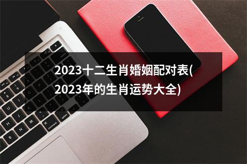 2023十二生肖婚姻配对表(2023年的生肖运势大全)