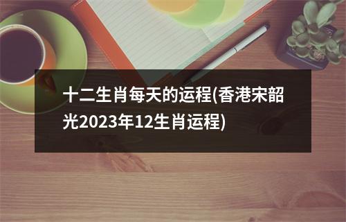 十二生肖每天的运程(香港宋韶光2023年12生肖运程)