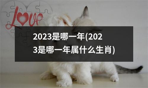 2023是哪一年(2023是哪一年属什么生肖)