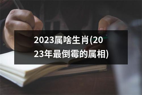 2023属啥生肖(2023年倒霉的属相)