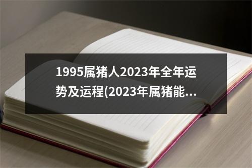 1995属猪人2023年全年运势及运程(2023年属猪能躲过牢狱之灾吗)