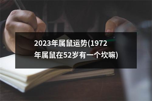 2023年属鼠运势(1972年属鼠在52岁有一个坎嘛)