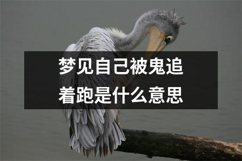 梦见自己被鬼追着跑是什么意思