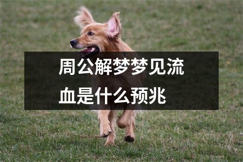 周公解梦梦见流血是什么预兆