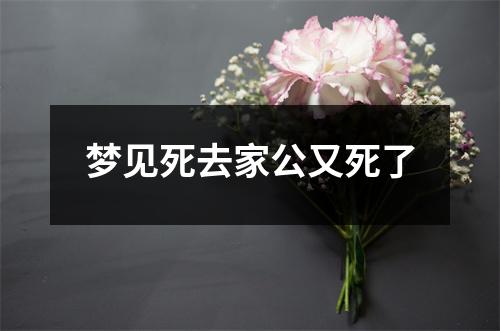 梦见死去家公又死了